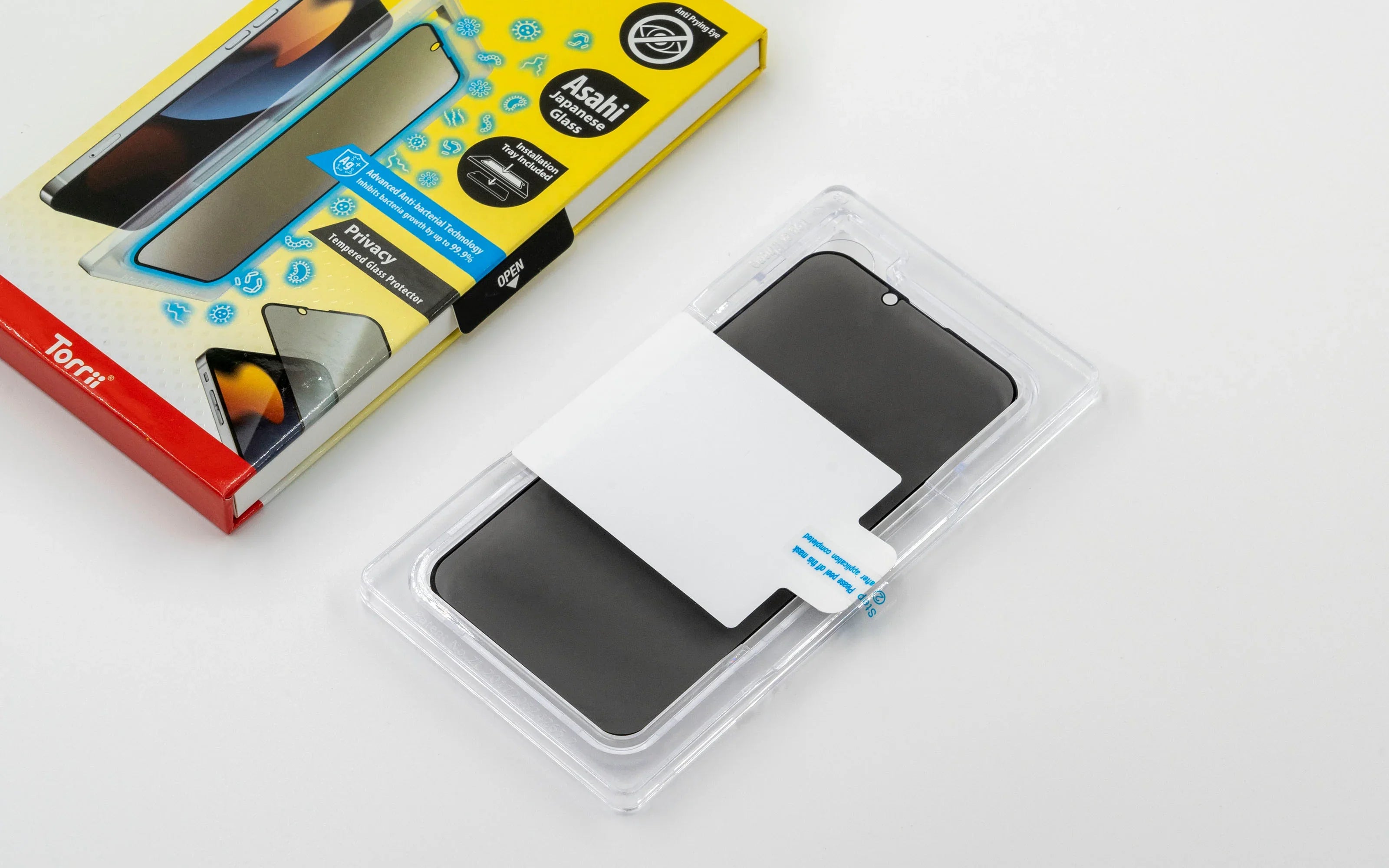 Torrii Bodyglass Screen Protector For iPhone 13 Mini Anti-Bacterial Coating - Privacy - Tashqila Torrii Bodyglass Screen Protector For iPhone 13 Mini Anti-Bacterial Coating - Privacy - Tashqila